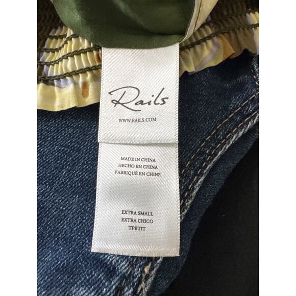 RAILS Brendon Pant Wide Leg Plumerias Floral Size XS NWT - Picture 7 of 8